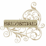 Gabby Bridesmaid Sculpture Standing Photo Sculpture<br><div class="desc">I captured a moment of elegance with this shabby chic wedding suite. The simple,  yet artistic design is perfect for any "green" affair.</div>
