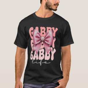 Gabby Coquette Bow Pink Cute Grandma Mother's Day T-Shirt