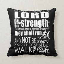 GABC Isaiah 40:31 Throw Pillow