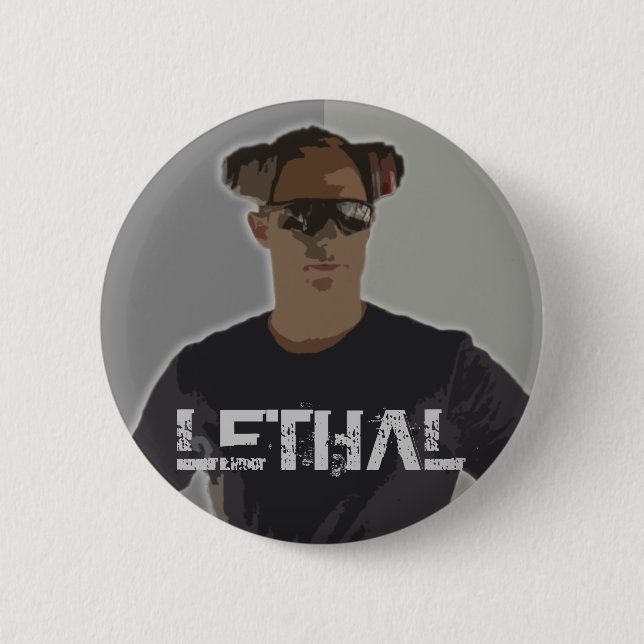 Gabe is Lethal (button) 6 Cm Round Badge (Front)