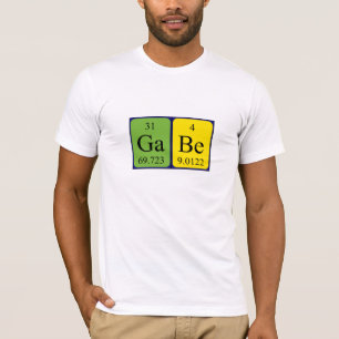 Gabe periodic table name shirt