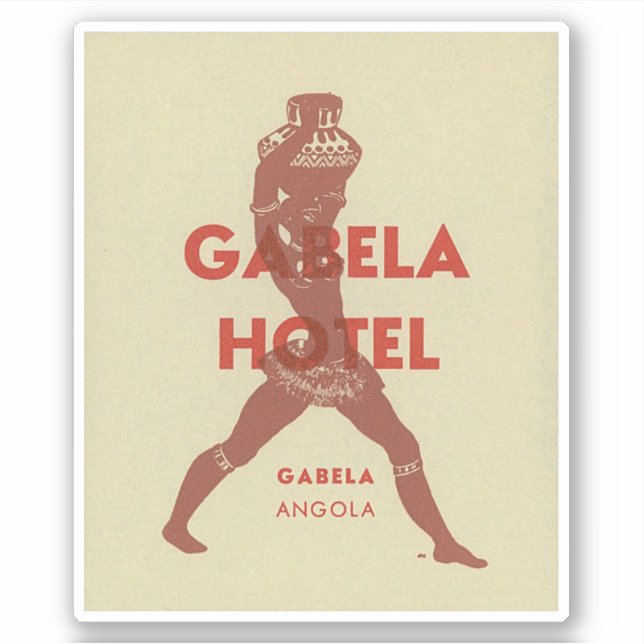 Gabela Hotel Angola Africa Sticker (Front)