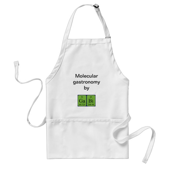 Gabi periodic table name apron (Front)