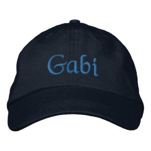 Gabi Personalised Embroidered Baseball Cap Blue