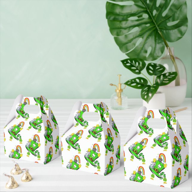 Gable Favour Box Happy St. Patrick's Day Rabbit  (Multiple)
