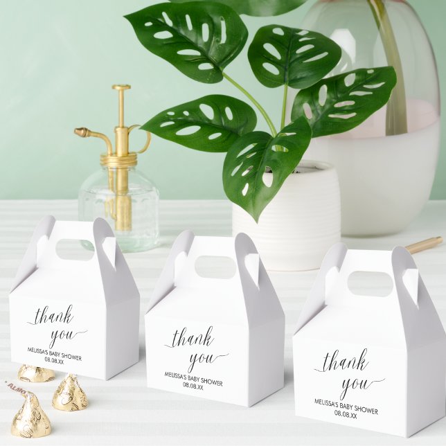 Gable Favour Box Modern Minimalist Simple (Creator Uploaded)