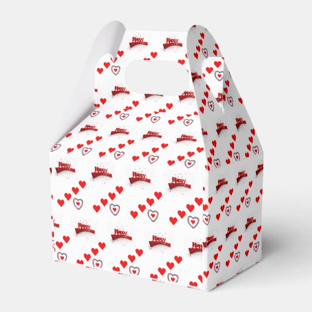 Gable Favour Box Valentine's Day (Front Side)
