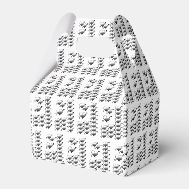 Gable Favour Box Valentine's Day (Front Side)