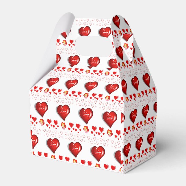 Gable Favour Box Valentine's Day (Front Side)