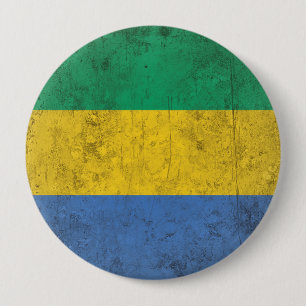Gabon 10 Cm Round Badge