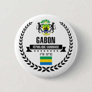 Gabon 6 Cm Round Badge