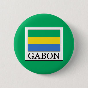 Gabon 6 Cm Round Badge