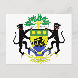Gabon Coat of Arms Postcard