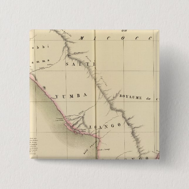 Gabon, Congo 38 15 Cm Square Badge (Front)