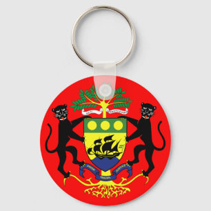 gabon emblem key ring