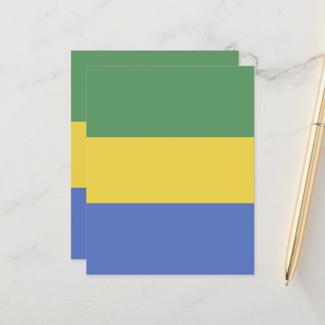 Gabon flag (Front/Back In Situ)