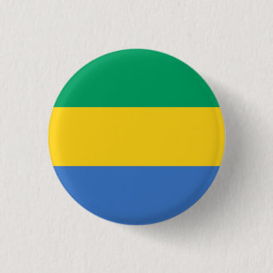 Gabon Flag 3 Cm Round Badge