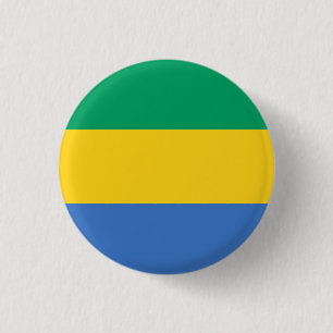 Gabon Flag 3 Cm Round Badge