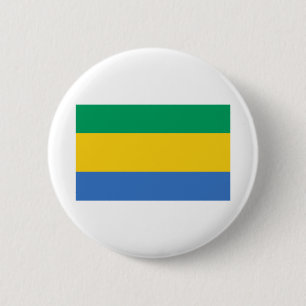 Gabon Flag 6 Cm Round Badge