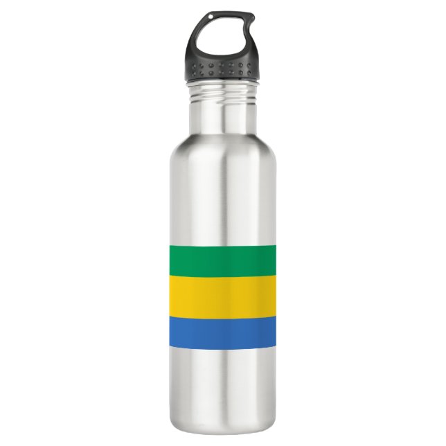 Gabon Flag 710 Ml Water Bottle (Front)