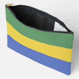 Gabon flag accessory pouch