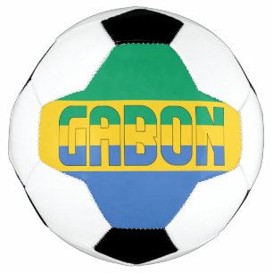 Gabon Flag Adorable Patriotic Soccer Ball
