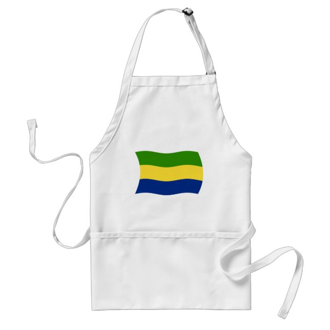 Gabon Flag Apron (Front)