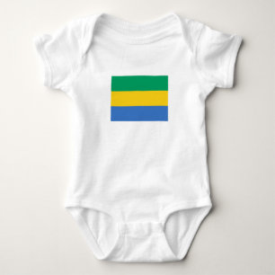 Gabon Flag Baby Bodysuit