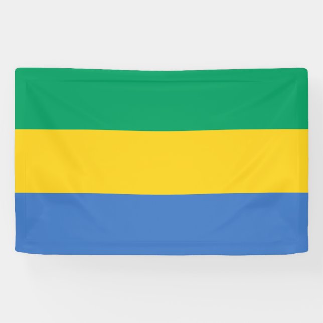Gabon Flag Banner (Horizontal)