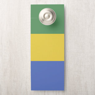 Gabon flag door hanger