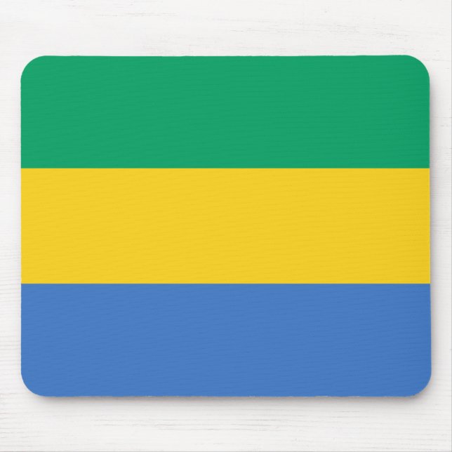 Gabon Flag Mouse Pad (Front)