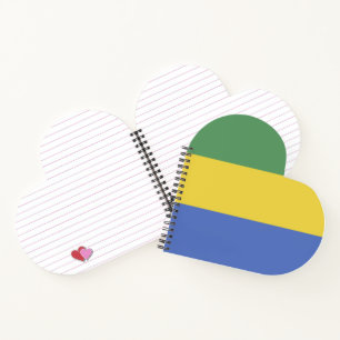 Gabon flag notebook