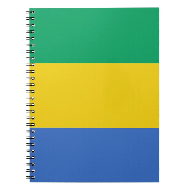 Gabon flag notebook (Front)