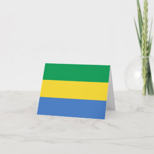Gabon Flag Notecard