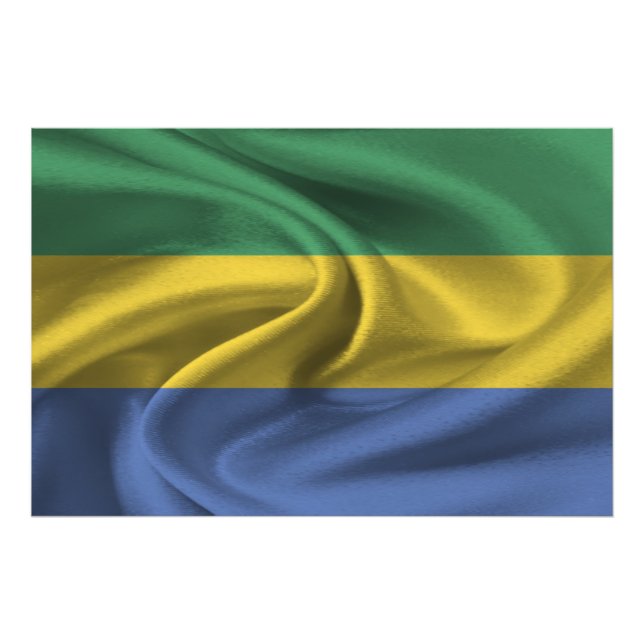 Gabon Flag Photo Print (Front)