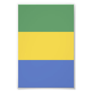 Gabon flag photo print