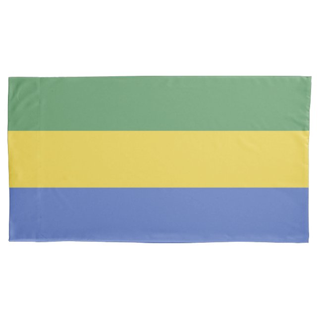 Gabon flag pillowcase (Front)