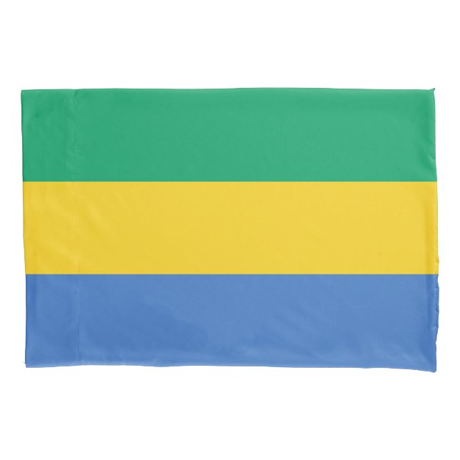 Gabon Flag Pillowcase (Front)