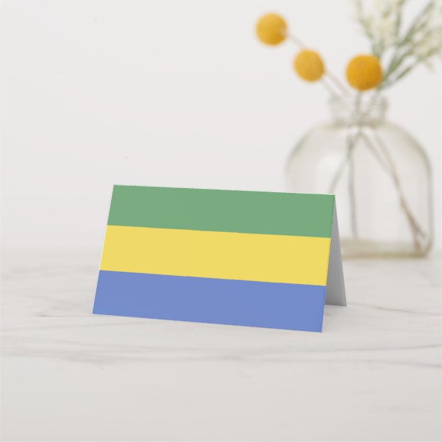 Gabon flag place card (Front)