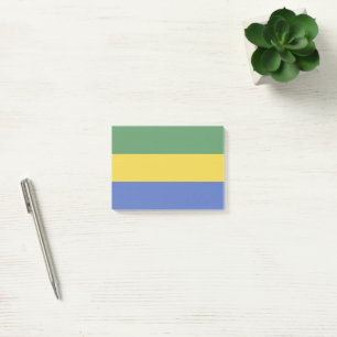 Gabon flag post-it notes