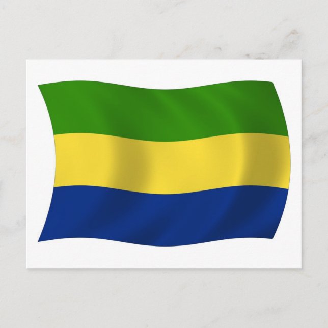 Gabon Flag Postcard (Front)