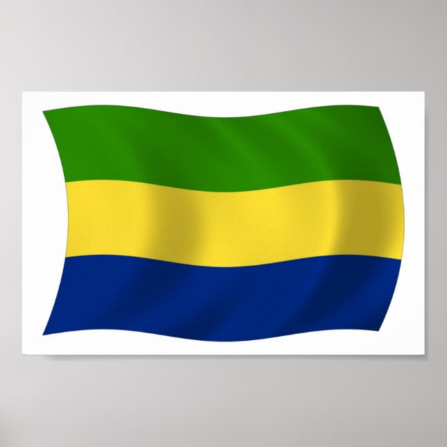 Gabon Flag Poster Print (Front)