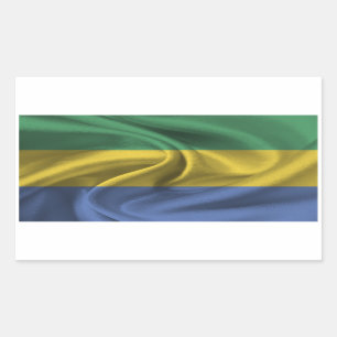 Gabon Flag Rectangular Sticker