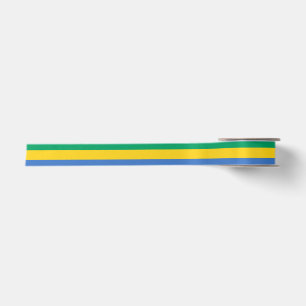 Gabon flag satin ribbon
