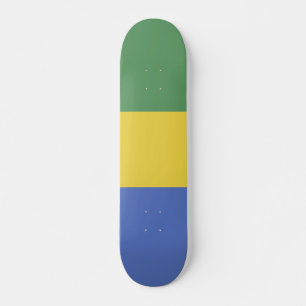Gabon flag skateboard