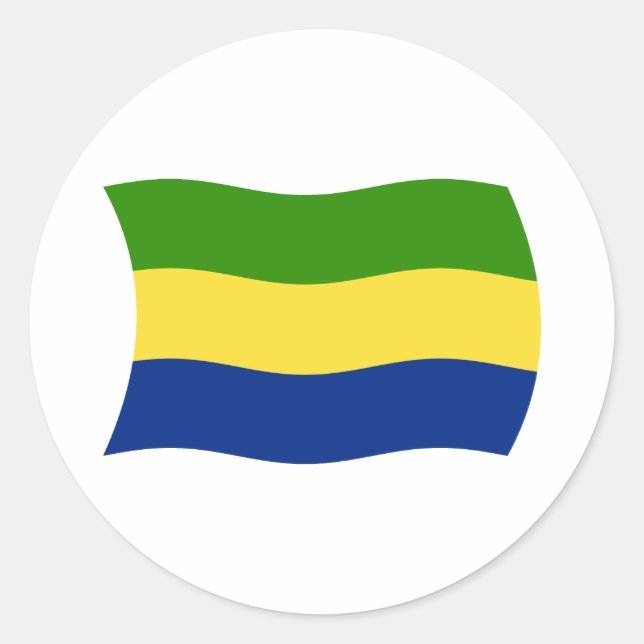 Gabon Flag Sticker (Front)