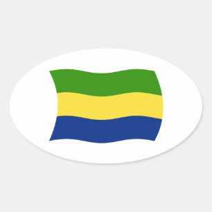 Gabon Flag Sticker