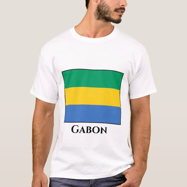 Gabon Flag T-Shirt (Front)