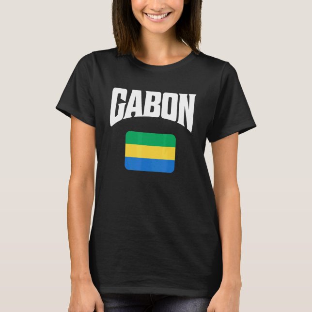 Gabon Flag T-Shirt (Front)