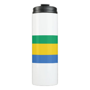 Gabon Flag Thermal Tumbler